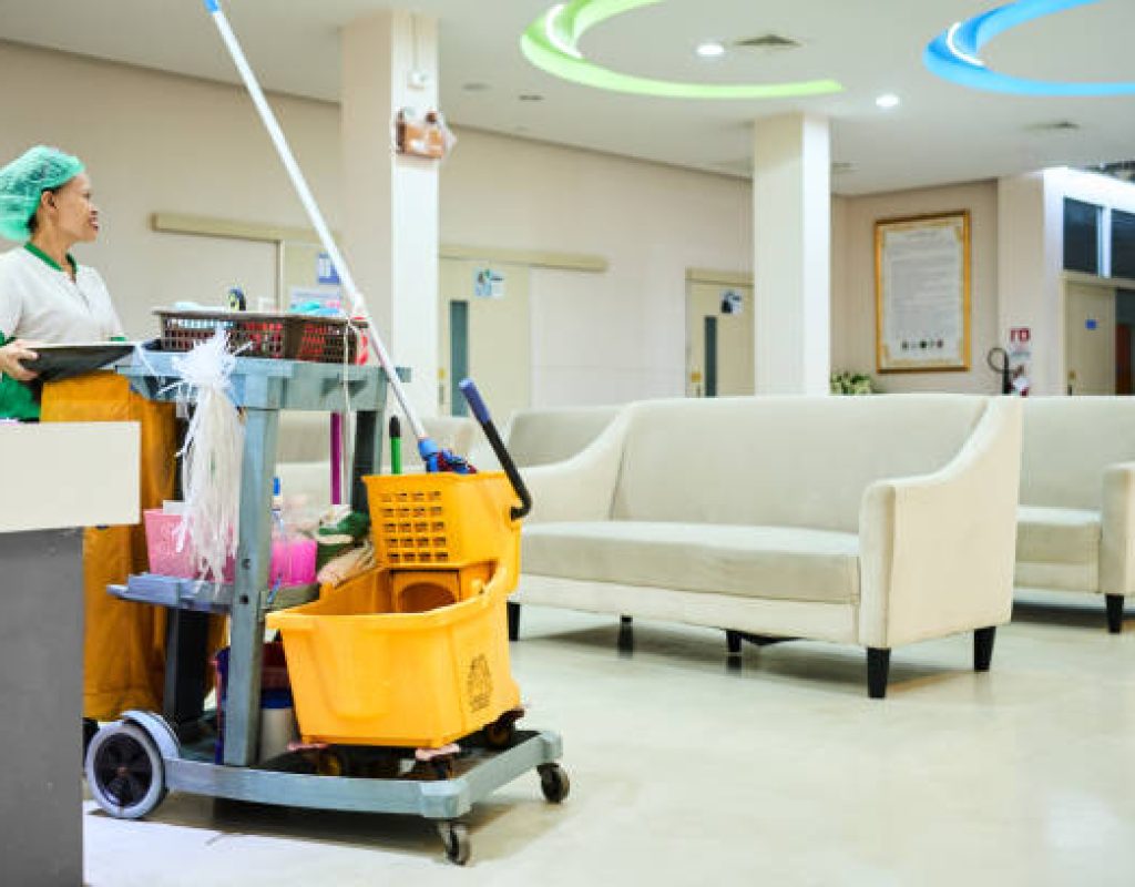 Commercial cleaning professionals ensuring consistent cleanliness for businesses