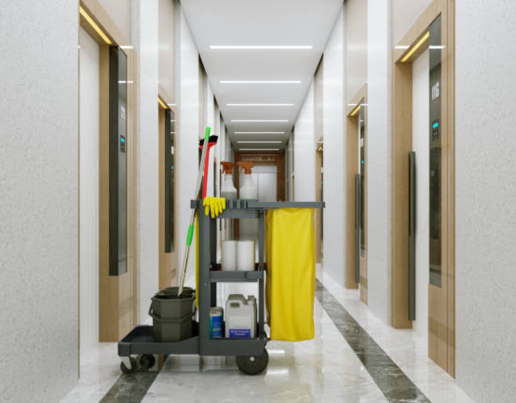 Skilled cleaning crew disinfecting bathrooms ensuring a healthier residential living environment.